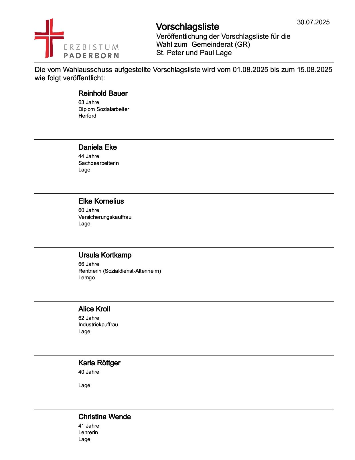 Gemeinderat St. Peter und Paul Lage