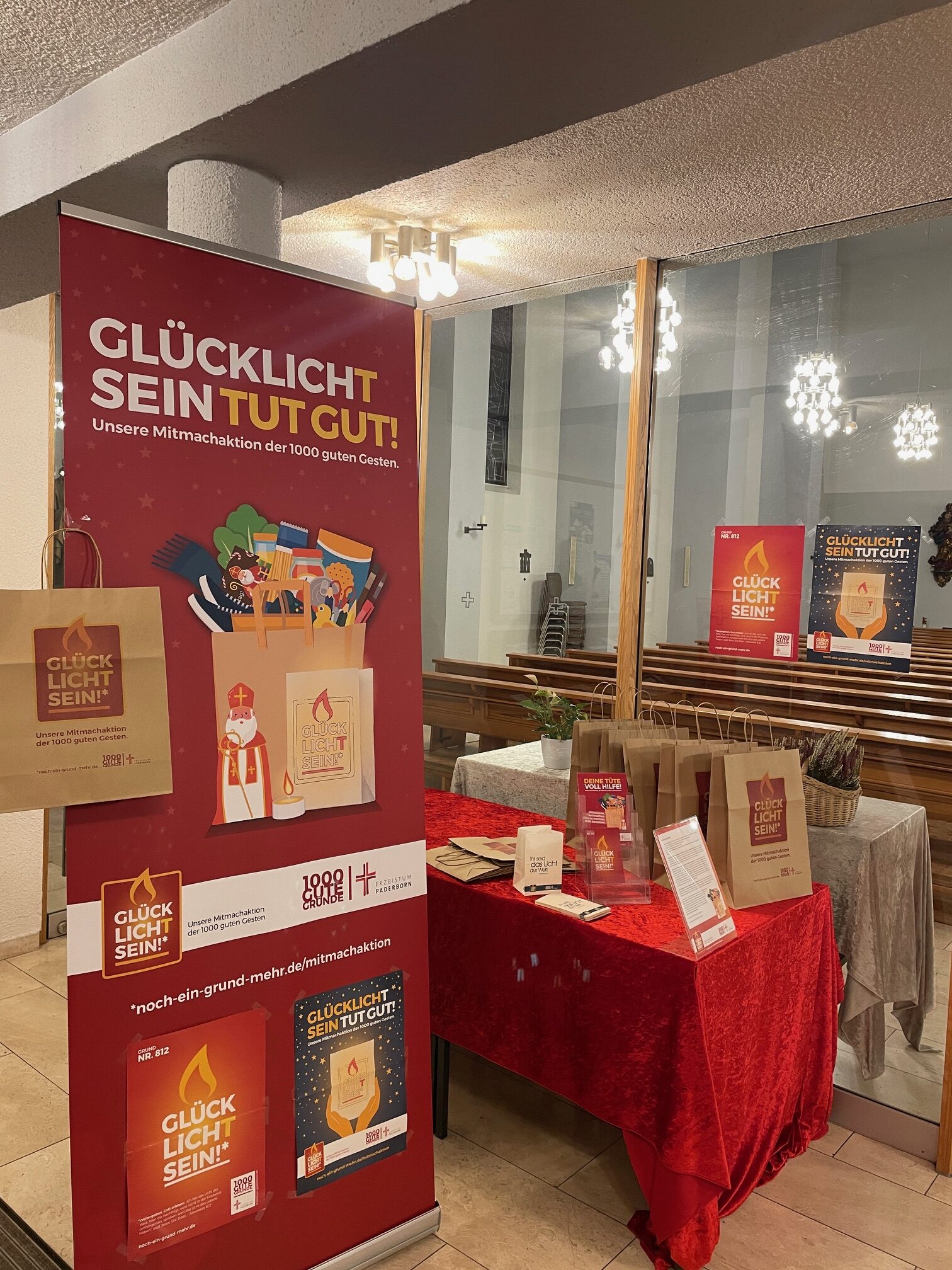 Aufbau in St. Kilian am Martinstag