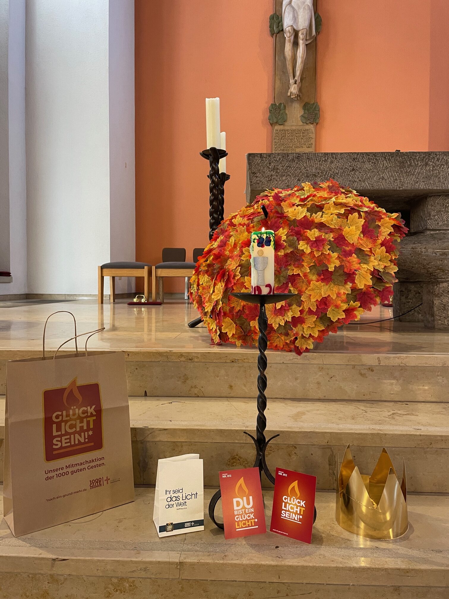 Aufbau in St. Kilian an Christkönig