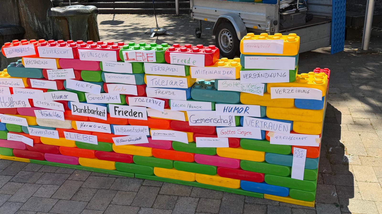 Bausteine sind das wachsende Fundament ökumenischer Gottesdienst zu 100 Stadtrechten Oerlinghausen