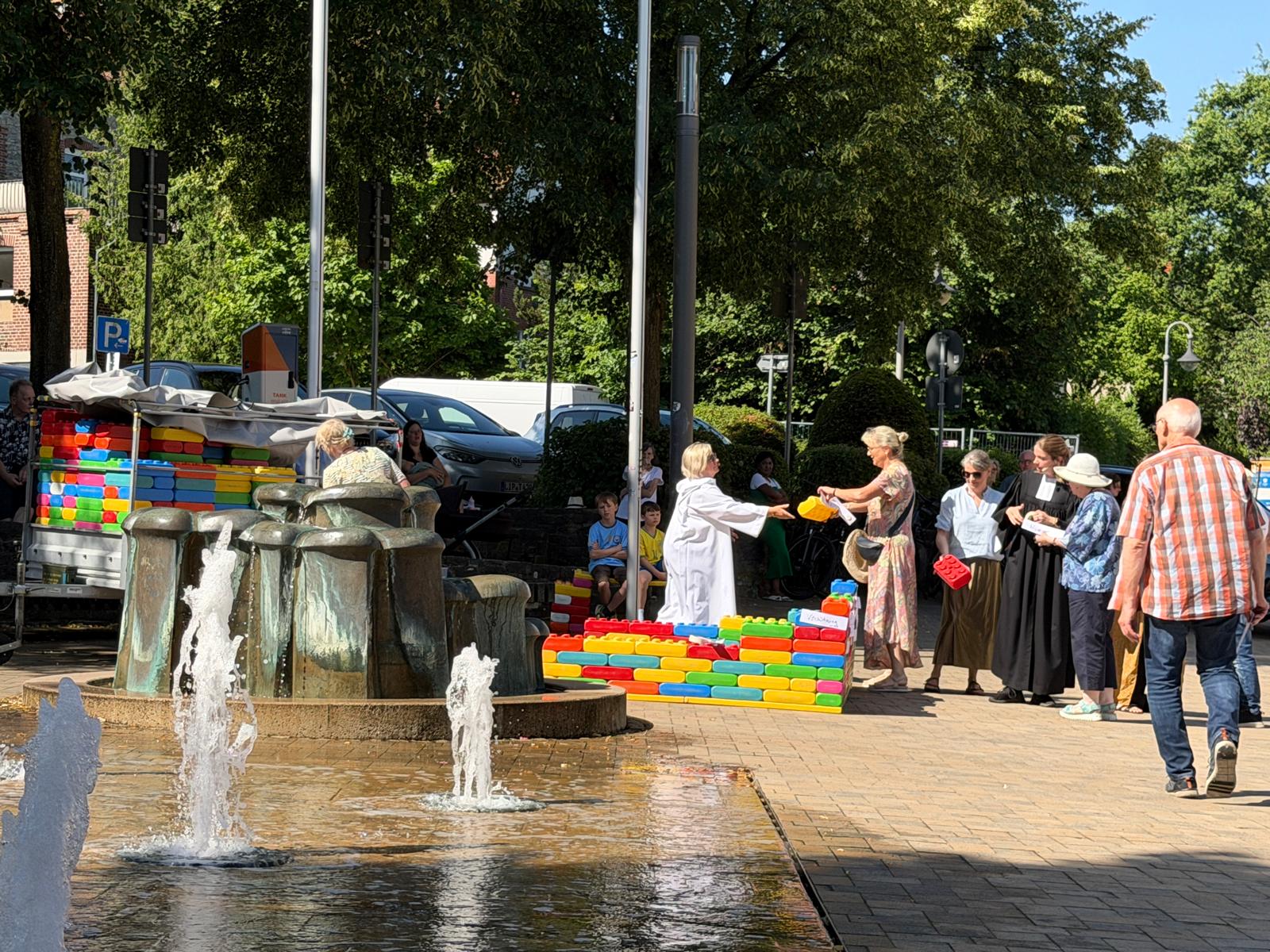 Bausteine sind das wachsende Fundament ökumenischer Gottesdienst zu 100 Stadtrechten Oerlinghausen